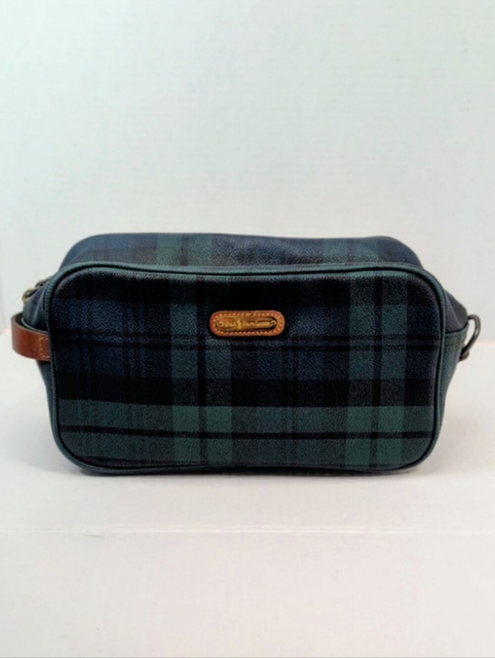 Polo Ralph Lauren Vintage Black Watch Tartan Drop Kit Toiletry Bag